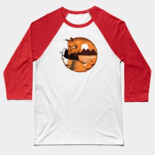 Fox Sunset Baseball T-Shirt